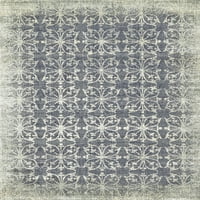Ružičasti smeđi sivi ukrasni tepih od 3 metra-2 inča, 5 stopa-4 inča, naglašeni tepih