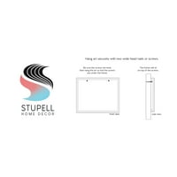 Stupell Industries suvremeni duguljasti oblici aranžman Grafička umjetnost siva uokvirena umjetnička print zidna