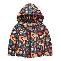 Dezsed 1Y-6y zimska jakna Kids Boy CARTION Print Vanjski debeli topli kaputi s kapuljačama s kapuljačama od vjetroelektrana