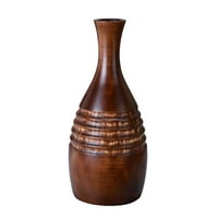 15 inča visoko ručno izrađeno drvo manga smeđa vaza za boce velika