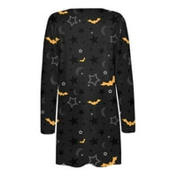 Ženski kardigan za Noć vještica s dugim rukavima s otvorenim prednjim dijelom u mekanoj draperiji, bluza Plus