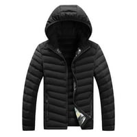 + Muška zimska jakna s patentnim zatvaračem Plus size muška modna jesen / zima krojena topla ležerna jakna s kapuljačom