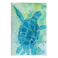 Plava morska kornjača vodeni mjehurići životinje i insekti slikanje bez okvira umjetnički tisak zidna umjetnost