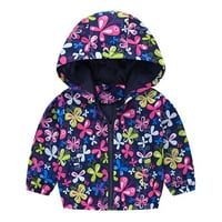 Dječja vjetrovka za malu djecu dječja jakna za dječake i djevojčice otporna na vjetar modni kaput s kapuljačom