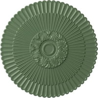 Stropni medaljon od 51 5 8, ručno oslikan u atenskoj zelenoj boji