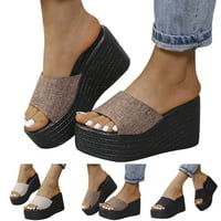 Udobne klinaste sandale za žene ženske sandale sa sandalama modno proljeće ljetne sandale debele potplate potpetice
