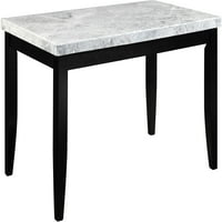 Blagovaonski stol od mramora u crnoj boji
