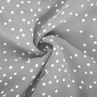 Inleife ljetne haljine za žene modni V-izrez ženskog zavoja Dot Printing casual haljina s kratkim rukavima