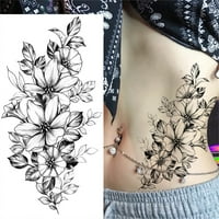 Yifudd vodootporne naljepnice, naljepnice za tetovaže skica Sažetak naljepnice ružičaste cvjetove