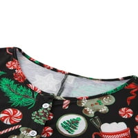 Michellecmm božićni božićni tensie pijamas jedan bodysuit seksi pidžama dugi rukav pjs pjs