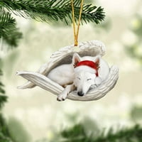 Novi uspavani anđeo pas Božićna zabava Privjesak crtani Privjesak božićno drvce Božićni ukras privjesak Božićni