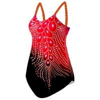 Odjeća za plažu kupaći kostimi s podstavom Plus size kupaći kostim s printom Ženska odjeća za plivanje Tankini