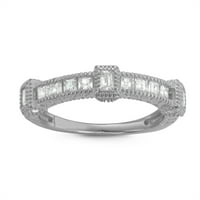 Sterling Silver CZ Band