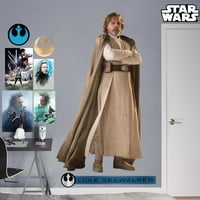 Fathead Luke Skywalker - Ratovi zvijezda: Posljednji Jedi - Službeno licenciranu veličinu Uklonjene zidne naljepnice