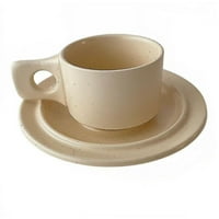 Ručno izrađene keramičke šalice za kavu s tanjurićima, gradijentne šalice, zabavne jednostavne