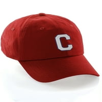Prilagođena bejzbolska kapa s natpisom A-Z timske boje crvena kapa Plava bijela C