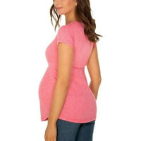 Majice za trudnoću rodno rodno čišćenje juebong bavi ženskim majica majica kratkih rukava za trudnoću odjeća