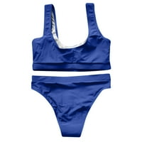 Bikini za žene Rasprodaja novi dvodijelni kupaći kostim seksi jednobojni kupaći kostim smanjene veličine