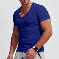 Modne muške košulje u obliku košulje, Ležerne majice kratkih rukava i majice u obliku košulje, klasične jednobojne