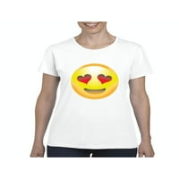 MMF - Ženska majica kratka rukava, do žena veličine 3xl - Emoji nasmiješeno lice