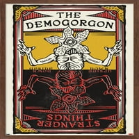 _ : Sezona-Zidni plakat s kartom Demogorgon, uokviren 22.37534
