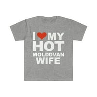 Volim moju vruću moldavsku ženu ženu suprug molda moldava unise majica s-3xl