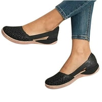 GUZOM WOMAN Ljetne sandale Clearment casual udobnost ravnih sandala Nova modna Bohemija dnevna cipela- crna veličina