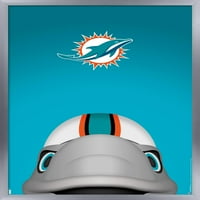 Miami Dolphins-maskota S. Prestona, plakat na zidu, 14.725 22.375