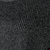 Fit crno pletena siva rukava s prekrivačkim poklopcem straga za zatvaračem