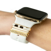 Apple Watch Band Leopard Laser tiskani silikonski bend s Leopard Watchband Charms Apple Watch Band, Apple Watch