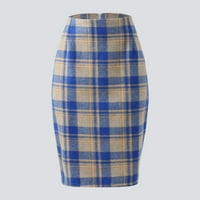 Eashery Kratke suknje za žene Ljetna mini suknja udobne suknje žene suknje midi dužine plave xxl