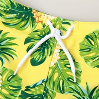 Kupaći kostim za dječake djevojčice proljetni ljetni tisak pamučnog prsluka za odmor kratke hlače plaža odjeća