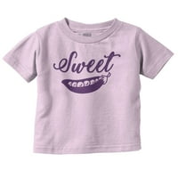 Slatki grašak obožavani ljubitelj hrane Slatka mlada majica majice djevojke dojenčad malu djecu Brisco Brands