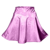 ležerna suknja od A-liste, ženska scenska jednobojna haljina za izvedbu, plisirana suknja