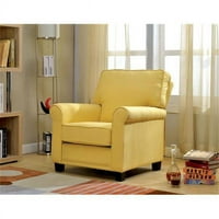 Jednokratna stolica s žutim tkaninama