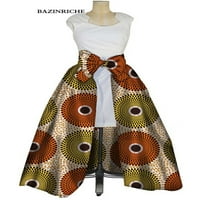 Suknje s pamučnim lukom Afričke suknje za tisak za žene tradicionalne afričke žene odjeća wy03052