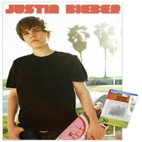 Justin Bieber - zidni poster za skateboard s gumbima, 14.725 22.375
