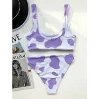amousa žene kravi tiskani bikini set push-up brazilski kupaći kostim kupaći kostim kupaći kostim ženke