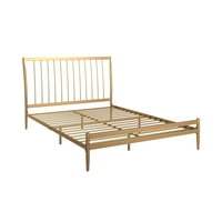 Metalna platforma sa zlatnim završetkom, puni krevet
