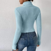 + Ženski casual modni pulover s okruglim vratom dugih rukava Ženske lagane veste preveliki džemper ženski jesenski