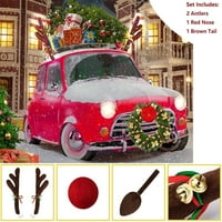 Desktop organizatori i pribor za automobilske ukrase za Automobile Božićni rogovi i crveni nos za dekor kamiona