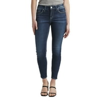 Silver Jeans Co. Ženske Elyse Mid Rise Skinny traperice, veličine struka 24-36
