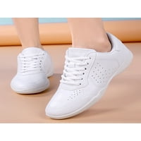 Ženske prozračne lagane cipele za navijanje na čipku za plesne tenisice za muškarce bijele 12-inčne cipele za