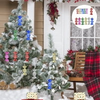 Božićno drvce ukras Božićni bombon Privjesak Galvanizirani Pokloni u boji sjajni festivalski rekviziti za višekratnu