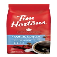 Tim Hortons francuska kava s aromatiziranom vanilijom, srednje pečeno tlo arabica, oz vrećica