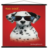 Keith Kimberlin-dalmatinsko štene - previše cool zidni plakat u drvenom magnetskom okviru, 22.375 34