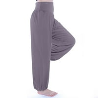 Ženske joga hlače visokog struka boho hlače za plažu Plus size Palazzo plesne hlače joga hlače Ležerne široke