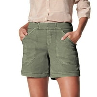 Ženske ljetne kratke hlače, Ženske kratke hlače s džepovima, kratke hlače visokog rasta s elastičnim strukom,