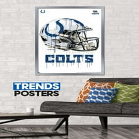 Zidni poster Indianapolis Colts-kaciga za kapanje, 22.375 34