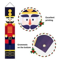 Nutcracker božićni ukrasi, životni vojnici model maneken matice trijem natpis božićni dekor za dekor za kućno
